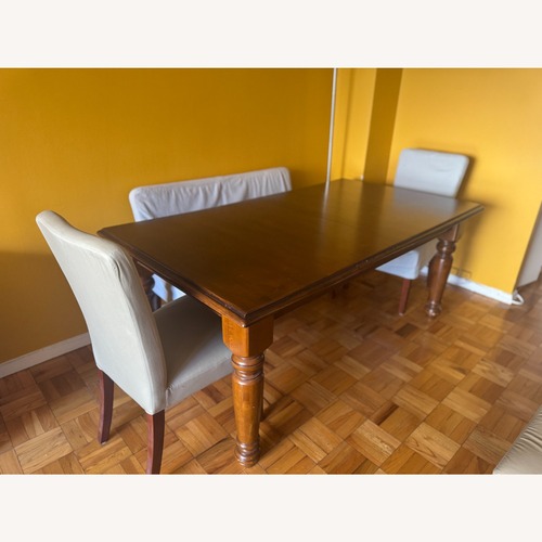 Used Pottery Barn San Francisco Table + 4 Chairs for sale on AptDeco