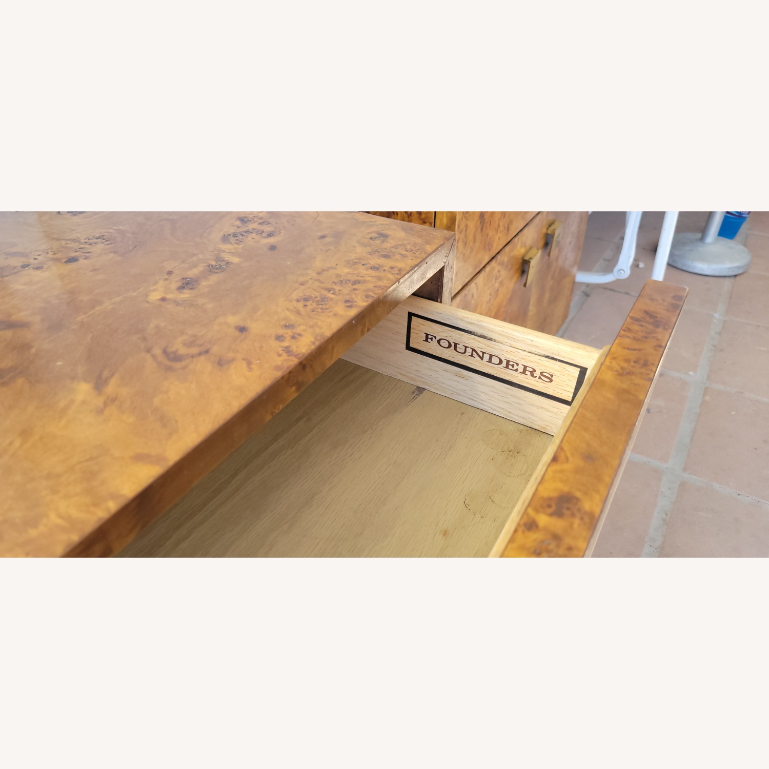 Vintage Burlwood Nightstands - image-8