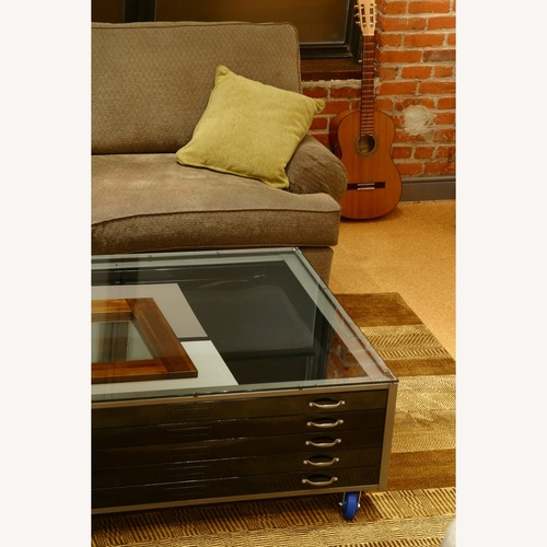 Used Vintage/Antique Black Metal Coffee Table for sale on AptDeco