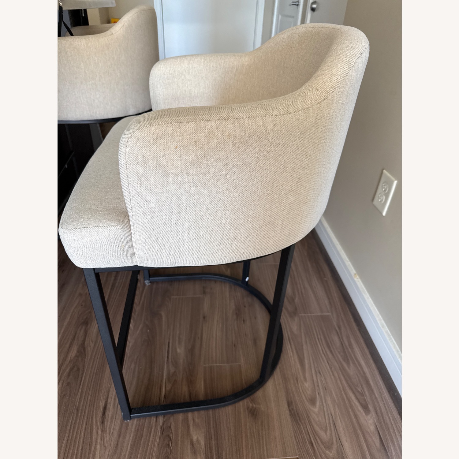 Natural Fabric Dining Chairs - image-2