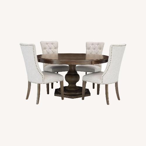 Used Raymour & Flanigan Tatum Dark Brown Dining Sets for sale on AptDeco