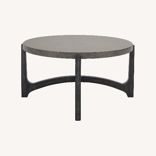 Used Raymour & Flanigan Gerald Round Coffee Table for sale on AptDeco