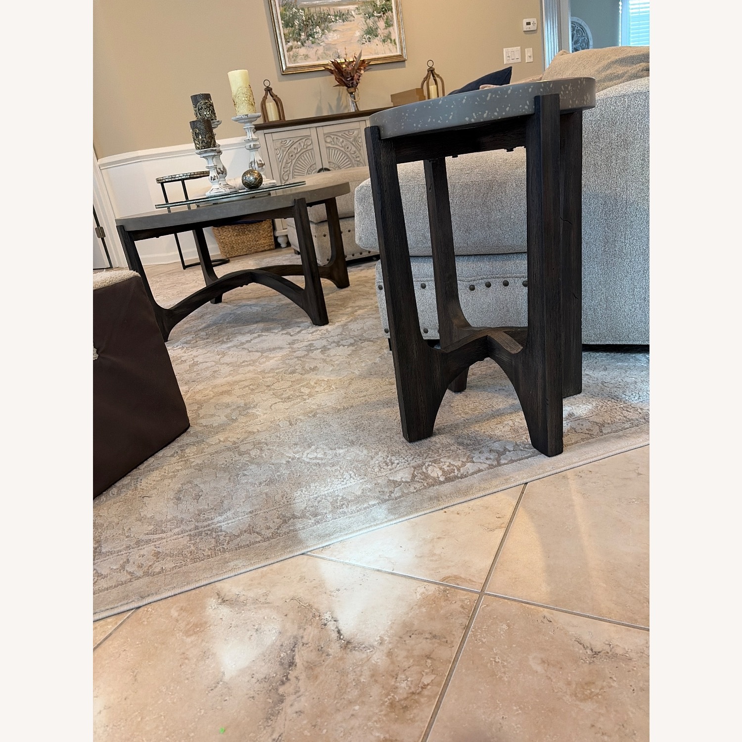 Raymour & Flanigan Gerald Round Chairside Table - image-2