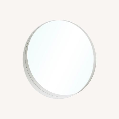 Used IKEA White Wood Wall Mirror for sale on AptDeco