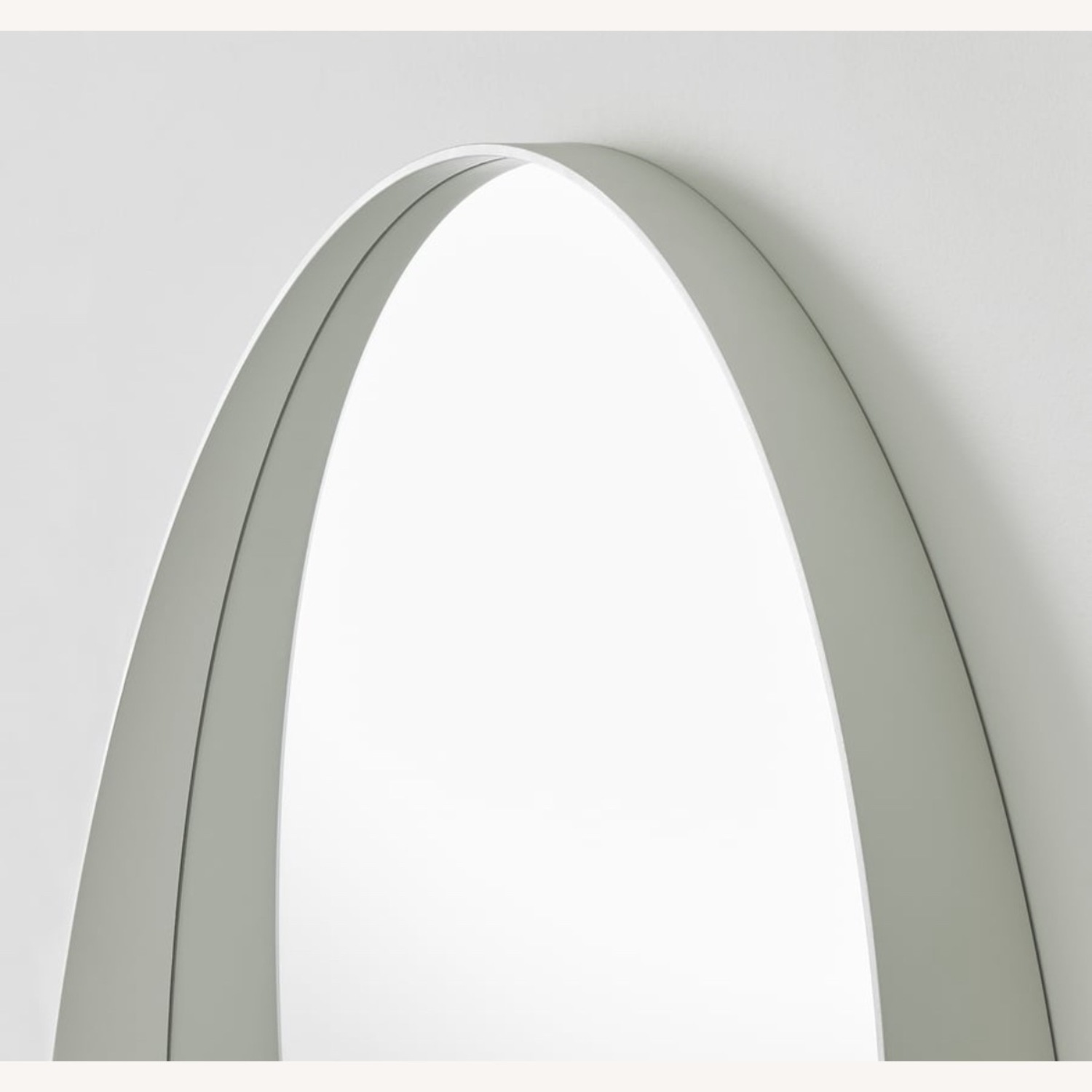 IKEA White Wood Wall Mirror - image-3