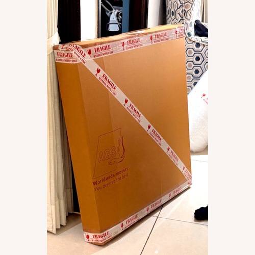 Used IKEA White Wood Wall Mirror for sale on AptDeco