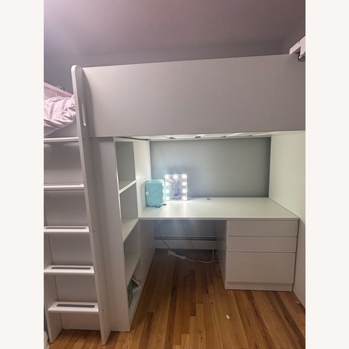 Used IKEA Loft Bed With Desk & Closet for sale on AptDeco