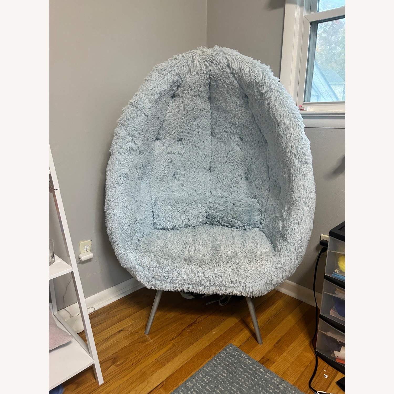 Pottery Barn Teen Furry Cave Chair - image-1