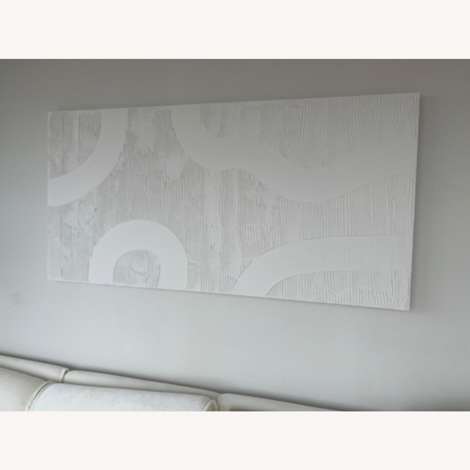 Chic Modern Cream Painting on Canvas  - image-3