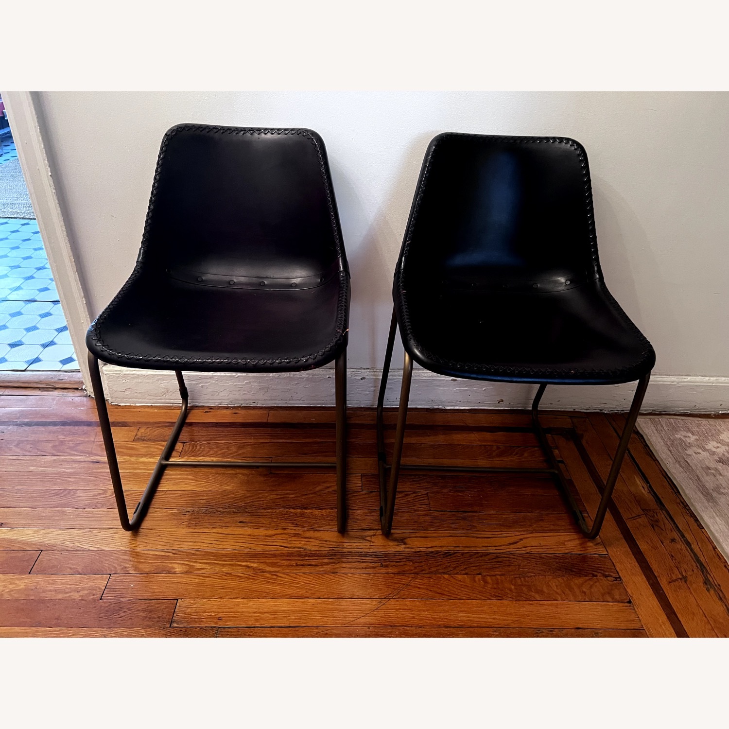 West Elm Roadhouse Black Dining Chairs - image-2