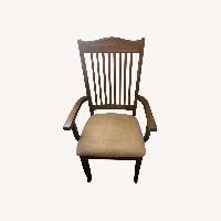 Dark Brown Wood Dining Table