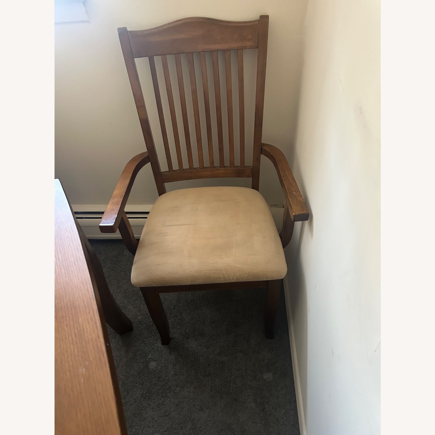 Dark Brown Wood Dining Table - image-3