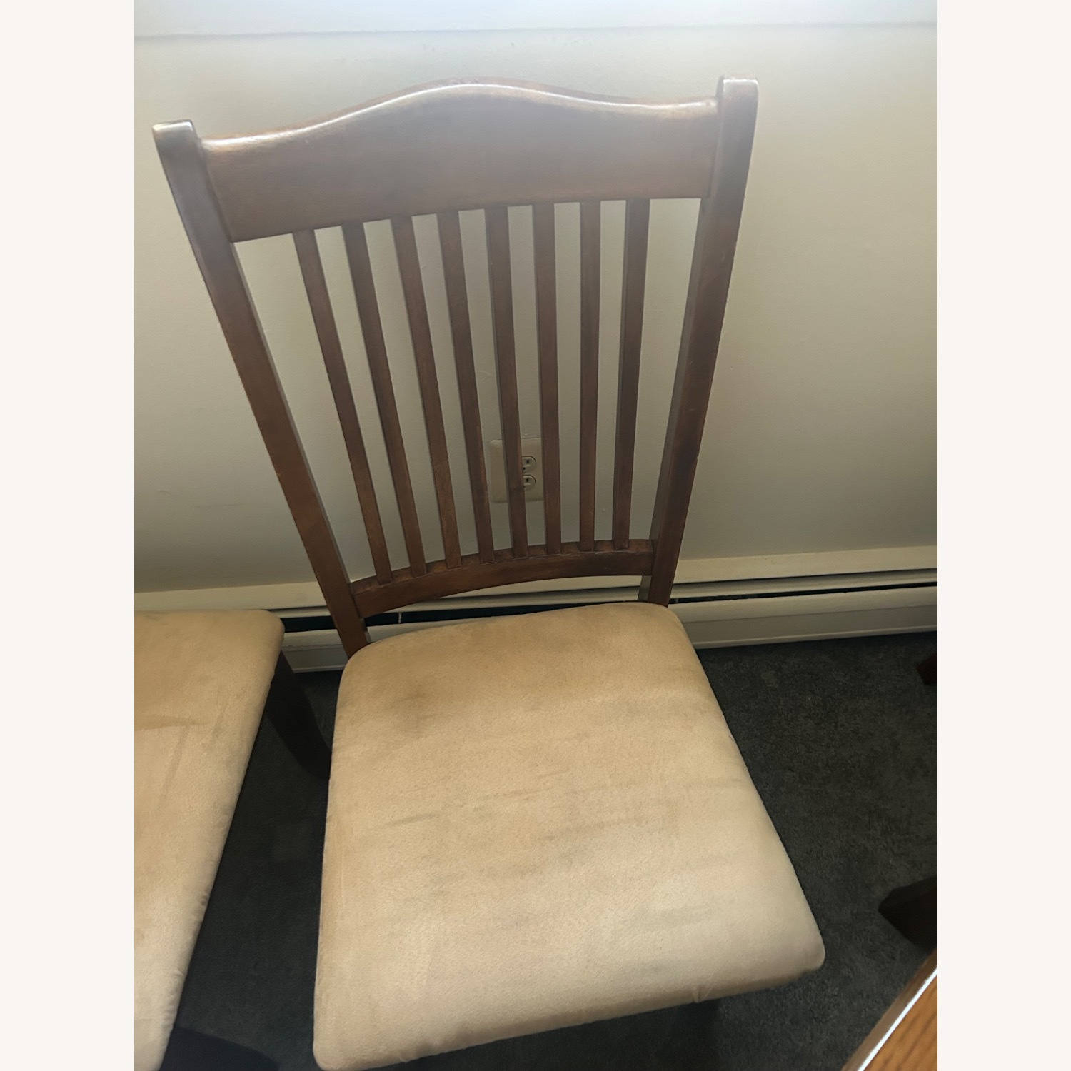 Dark Brown Wood Dining Table - image-4