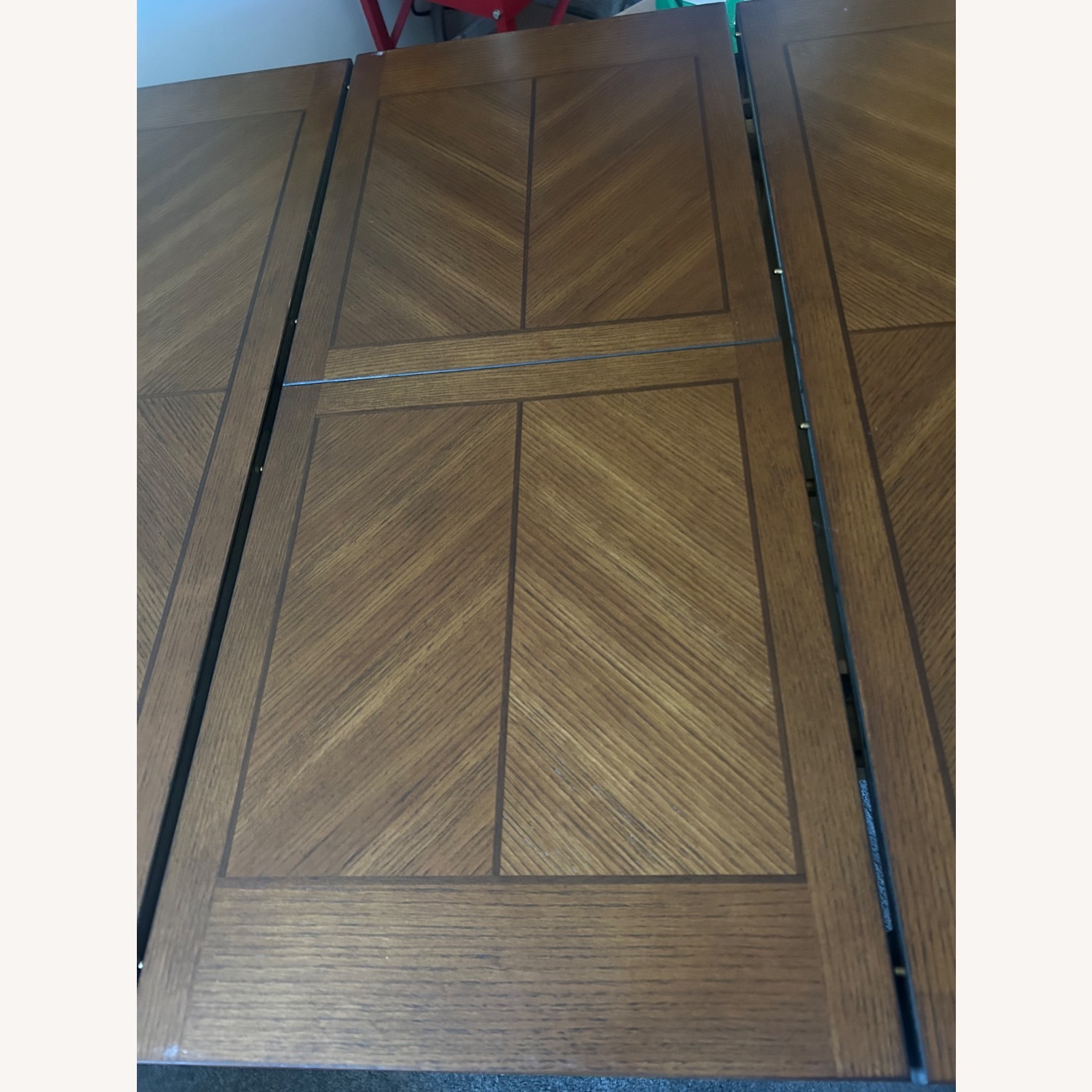 Dark Brown Wood Dining Table - image-2