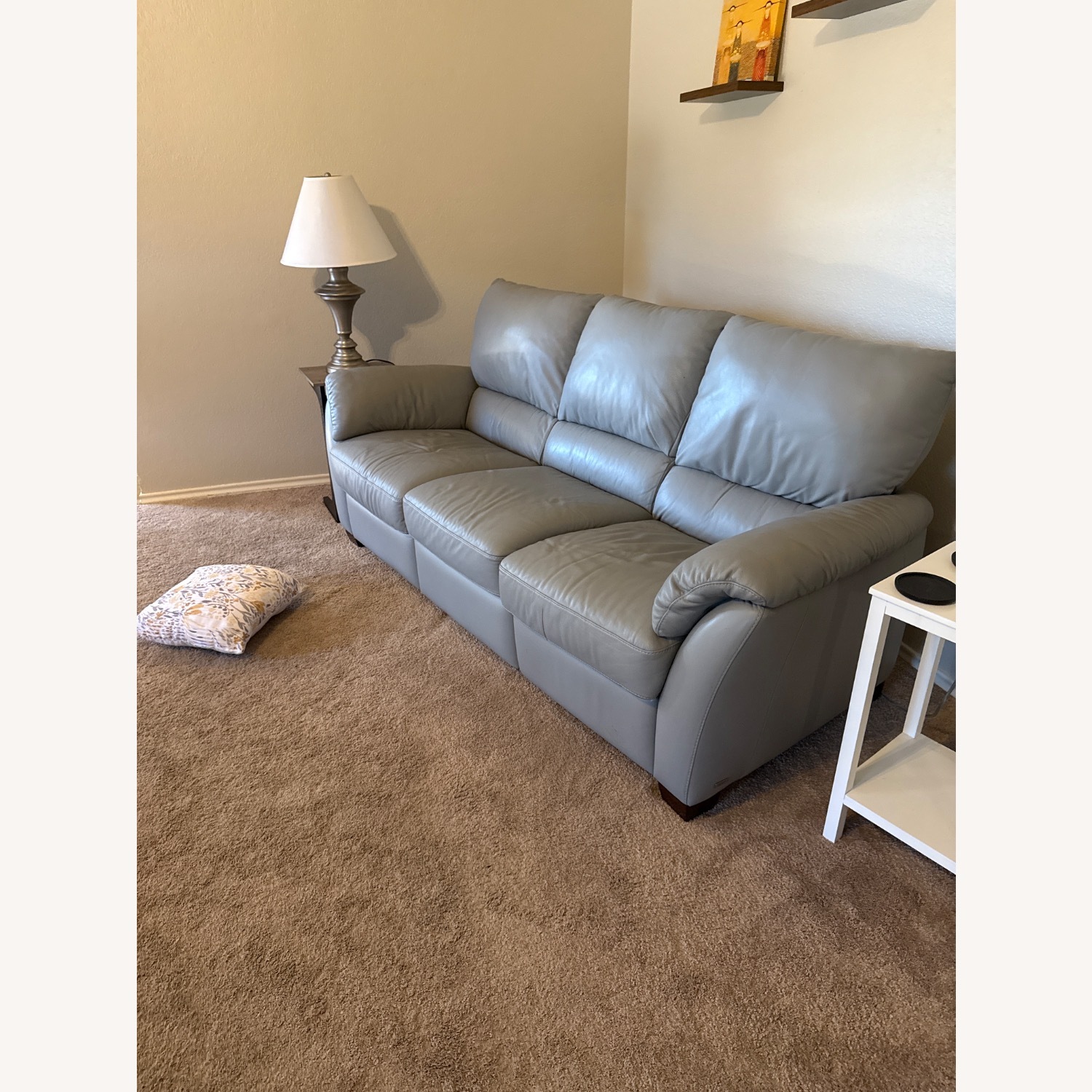 Natuzzi Light Gray 3+ Seater Sofa - image-2