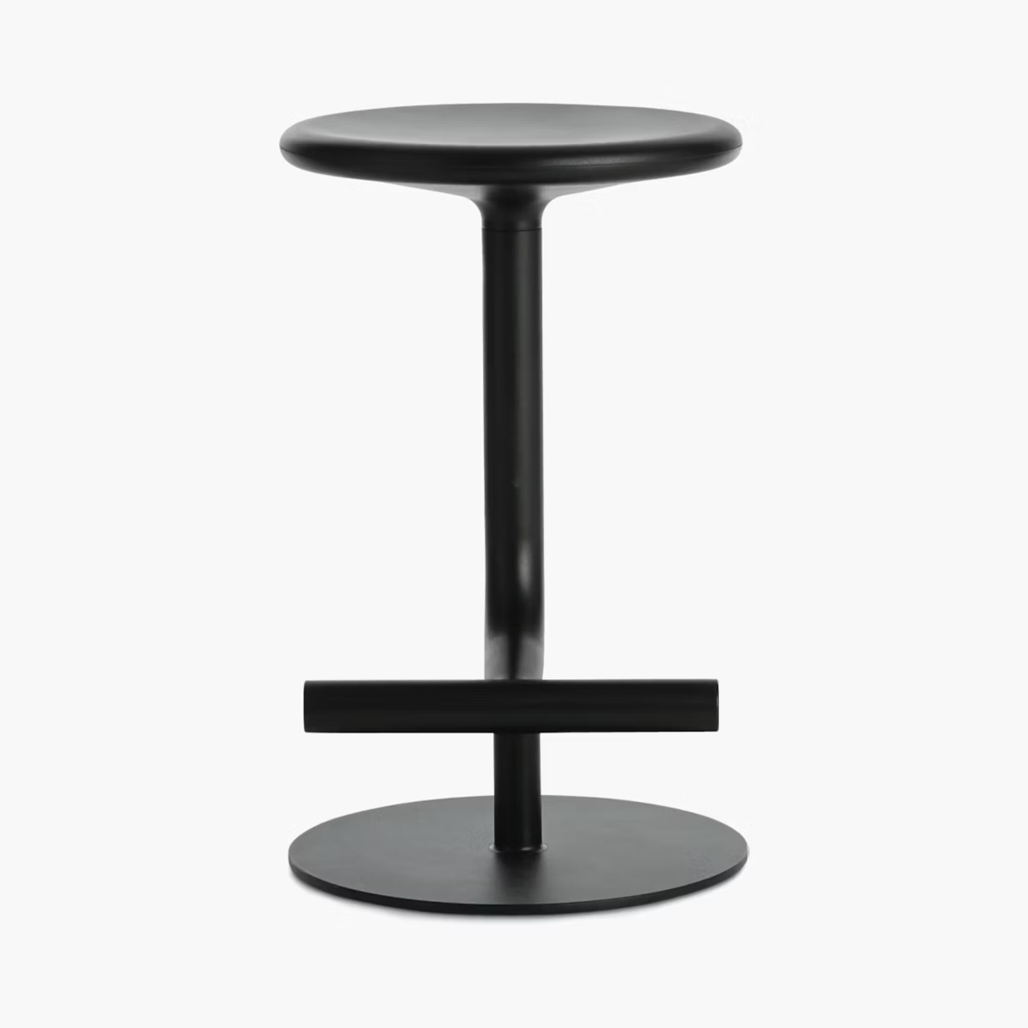 Design Within Reach Tibu Piston Black Metal Stools - image-5