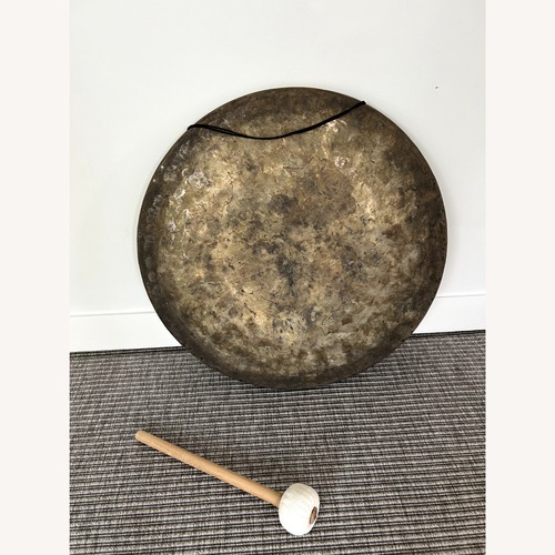 Used Antique Light Brown Metal Wall Art for sale on AptDeco