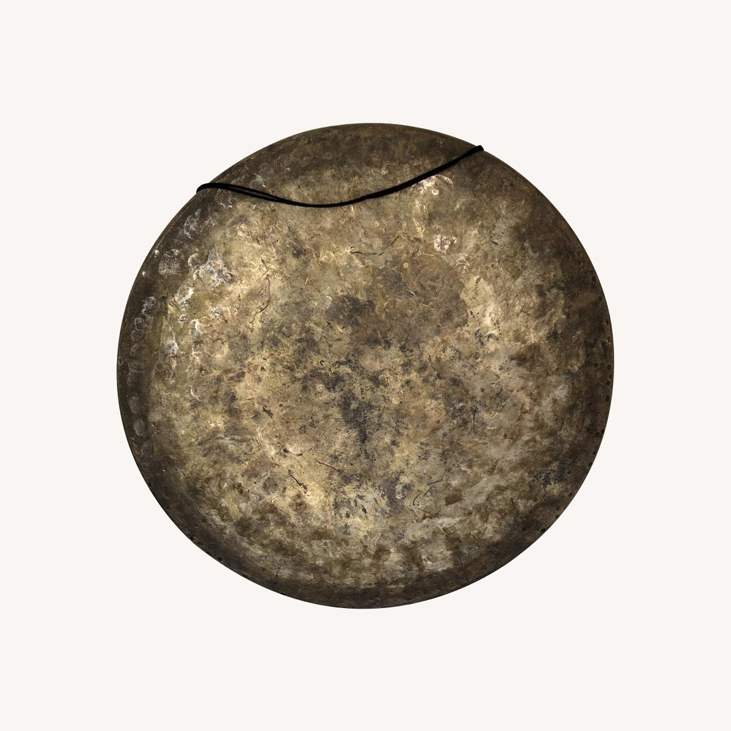 Antique Light Brown Metal Wall Art - image-0