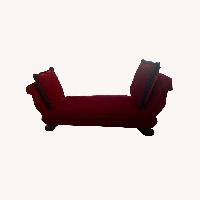 Vintage/Antique Finds Red Velvet Chaise Lounge