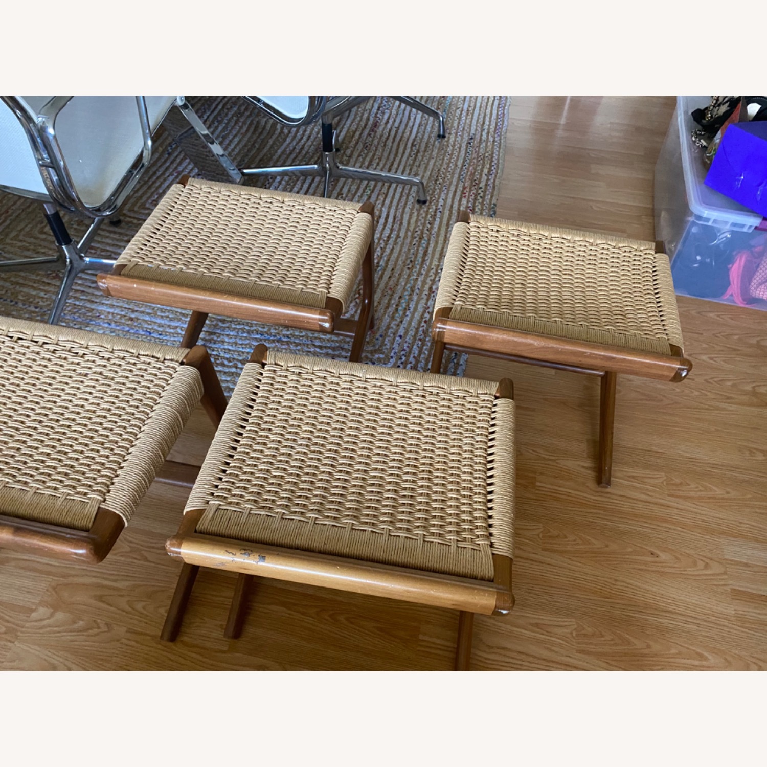 Natural Wood Stools - image-1