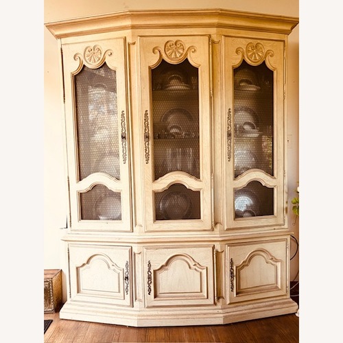 Used Vintage/Antique Large White Breakfront for sale on AptDeco