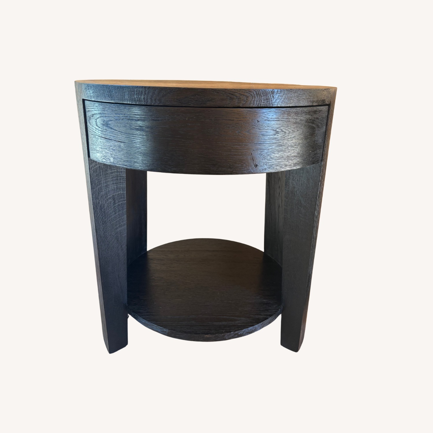 RH Wyeth Oak Round Bedside Tables – Set  - image-7