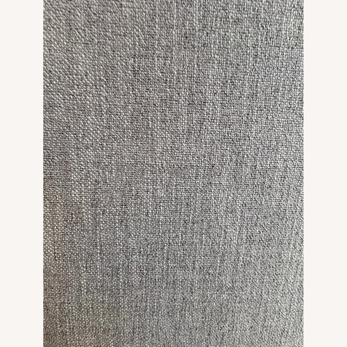 Used Arhaus Upholstered King Bed – Grey Weave for sale on AptDeco