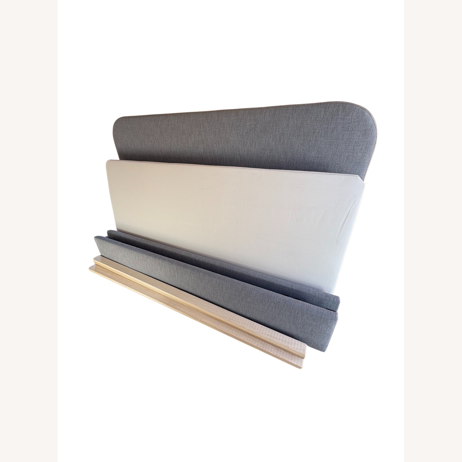 Arhaus Upholstered King Bed – Grey Weave - image-4