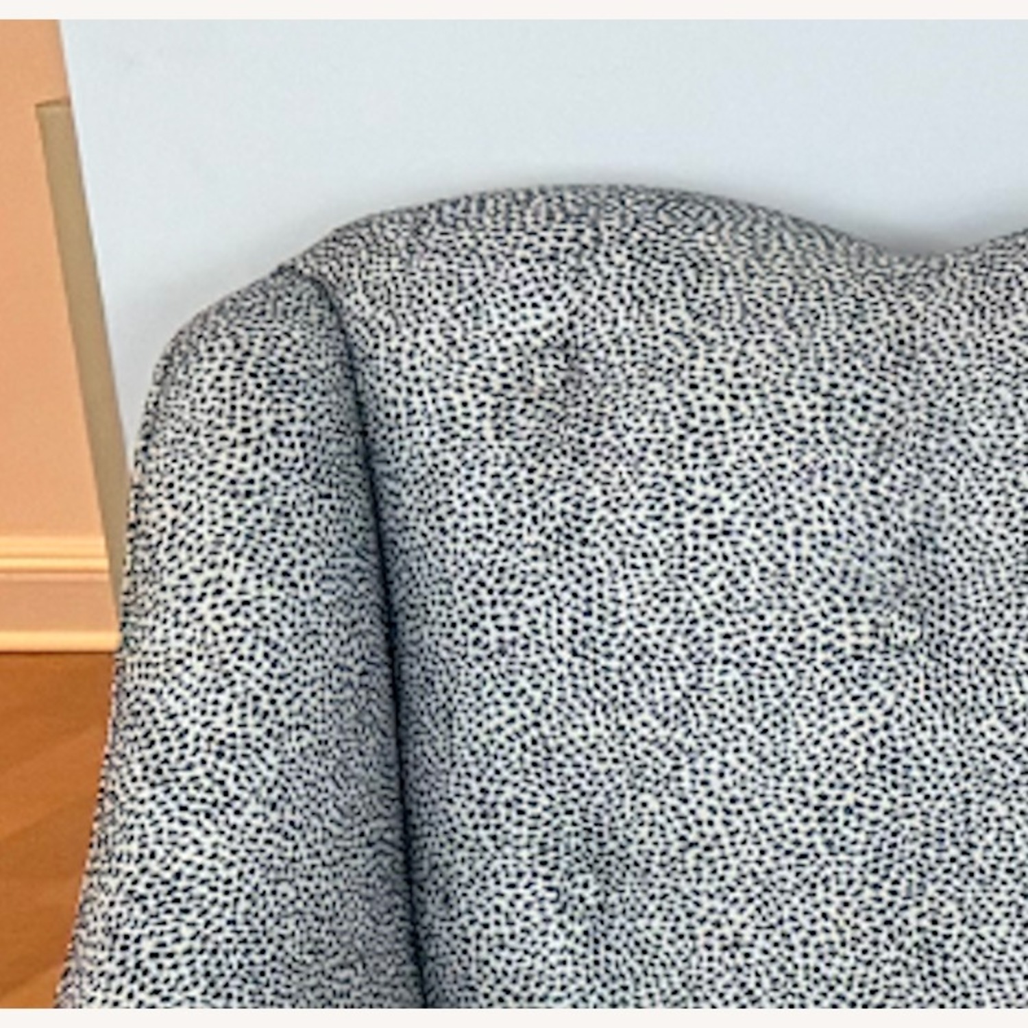 Custom Black & White Scalloped Banquette - image-3