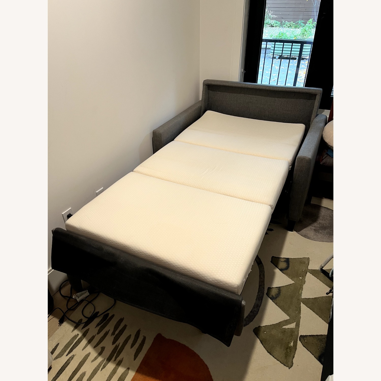 Crate & Barrel Karnes Twin Sleeper Loveseat - image-3