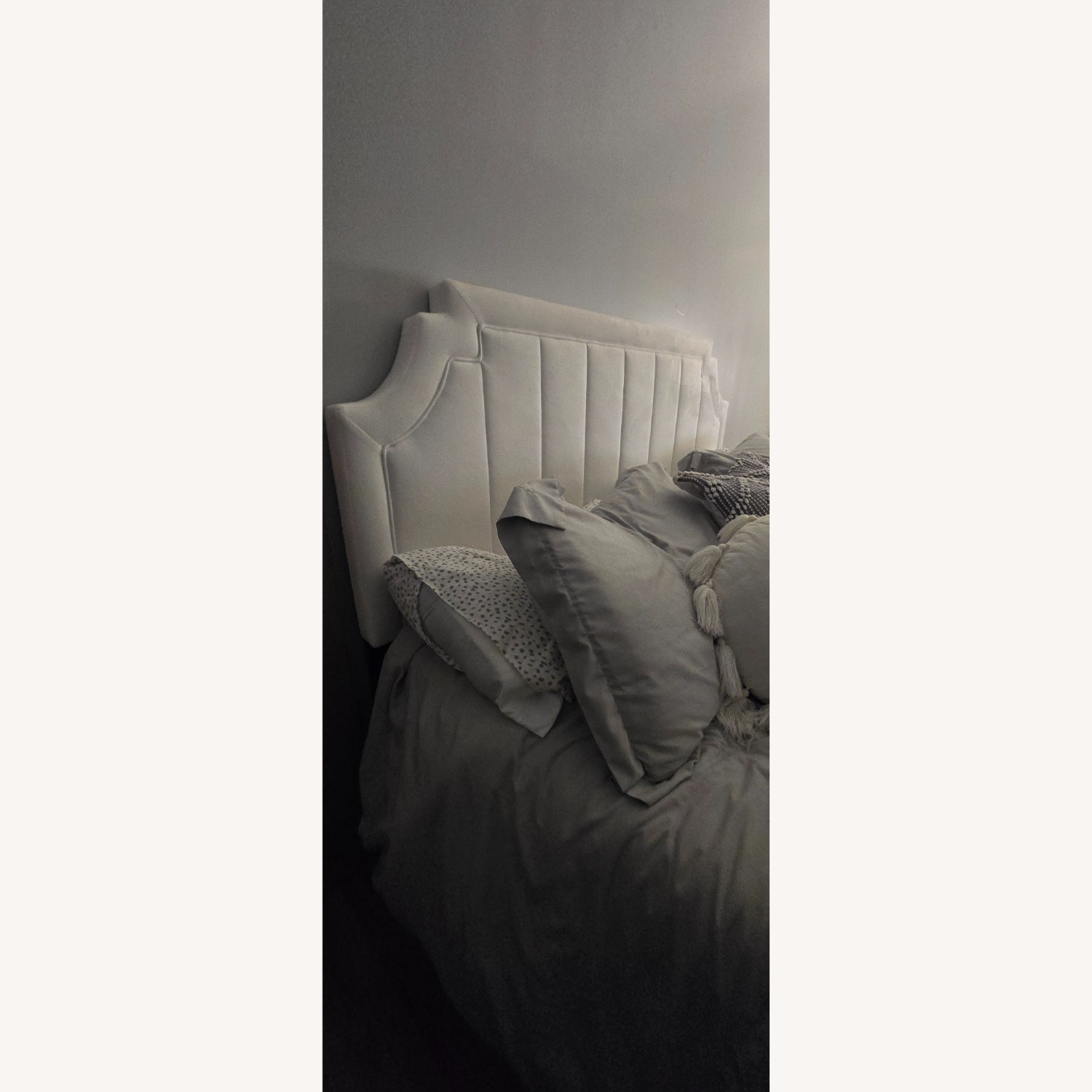 White Microsuede Headboard - image-3