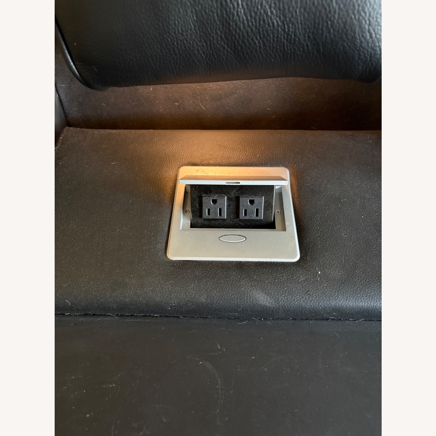 Bob’s Furniture Leather Reclining Sofa - image-6