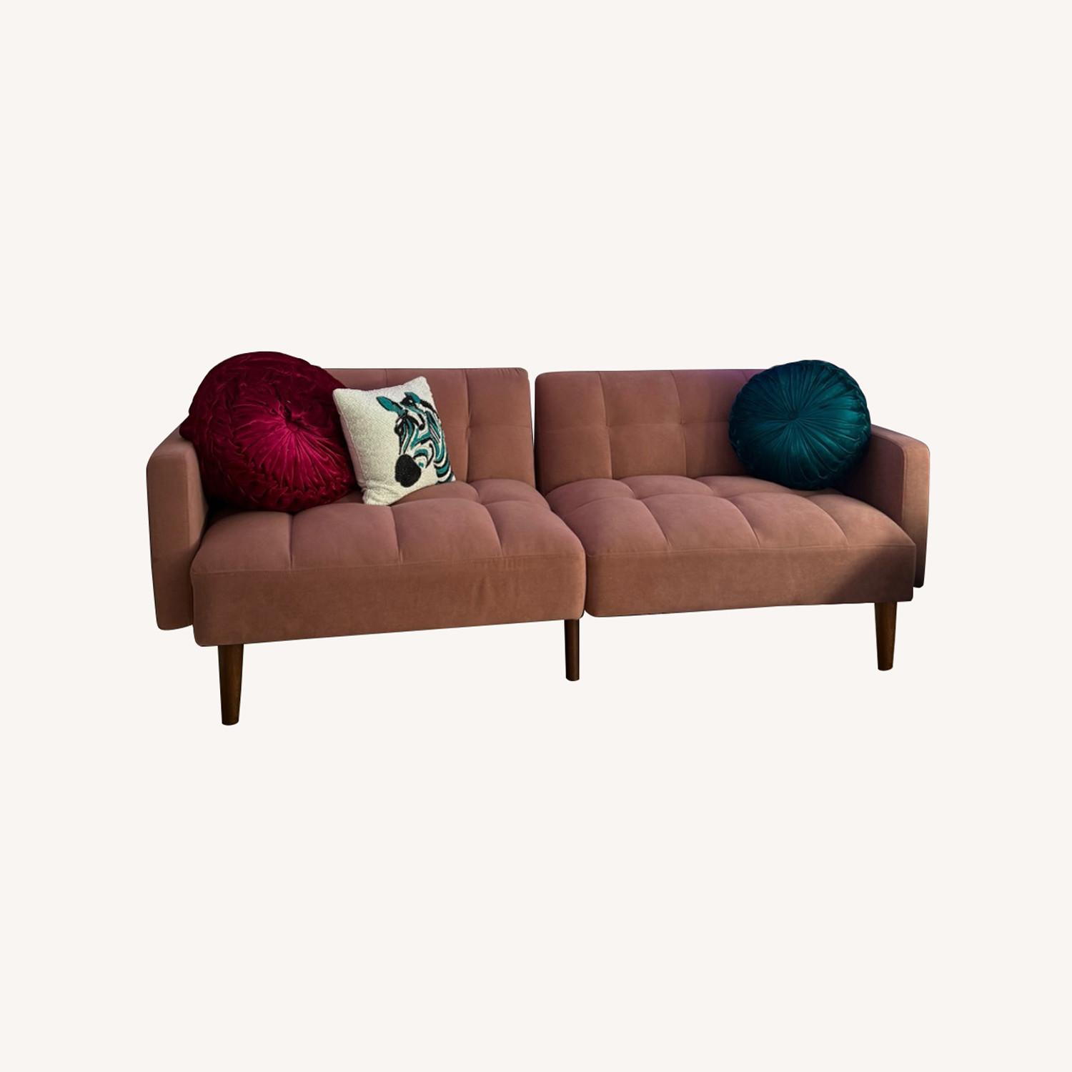 Mopio Pink Futon Sofa - image-0