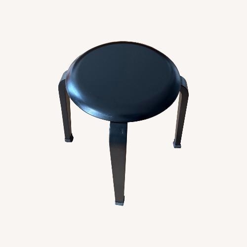 Used Safavieh Luella Stackable Stool Black Wood Stool for sale on AptDeco