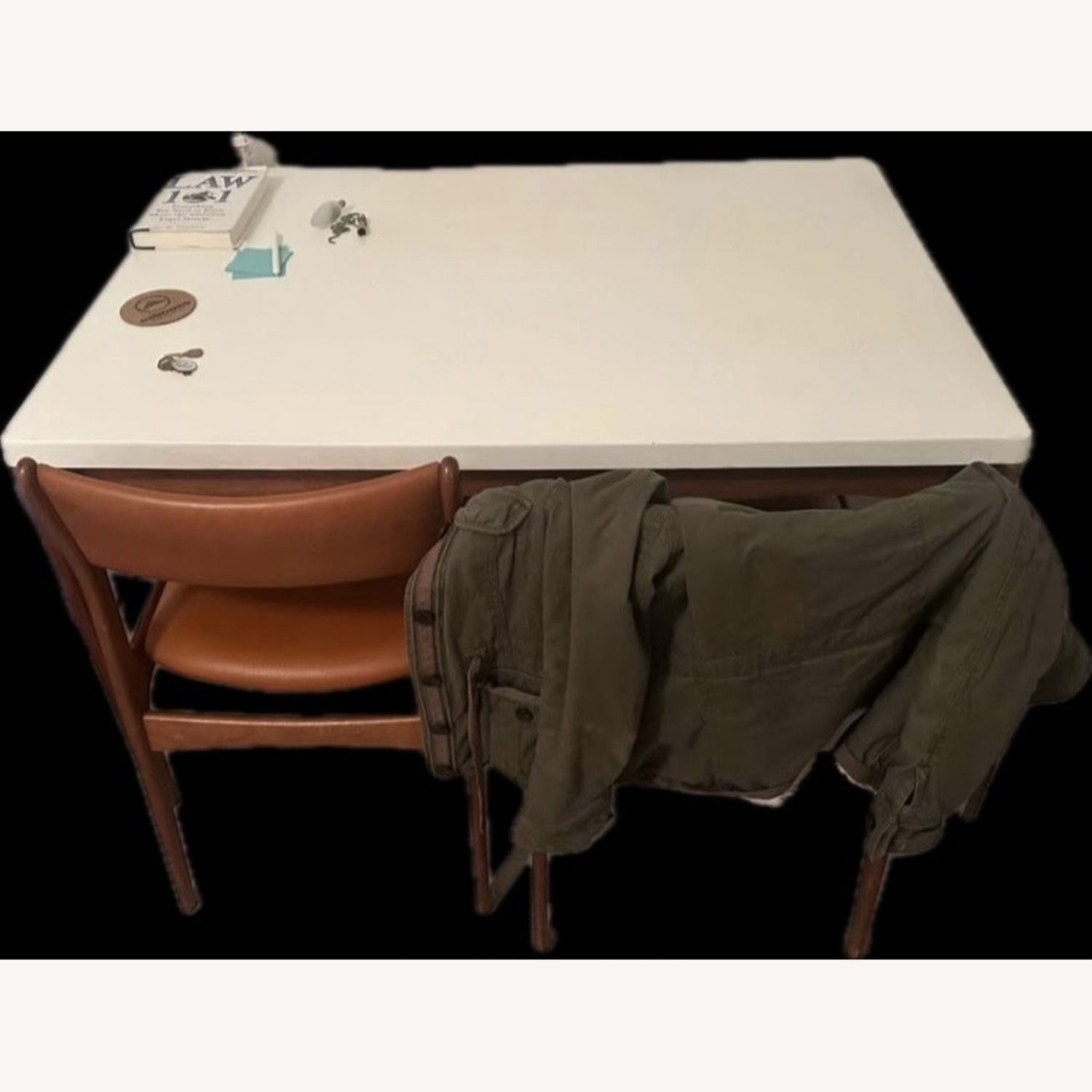 Vintage Acorn Walnut Wood Dining Table Set - image-2