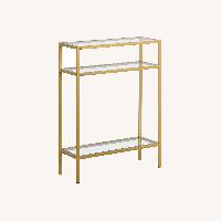 Wayfair Gold Glass Side Table