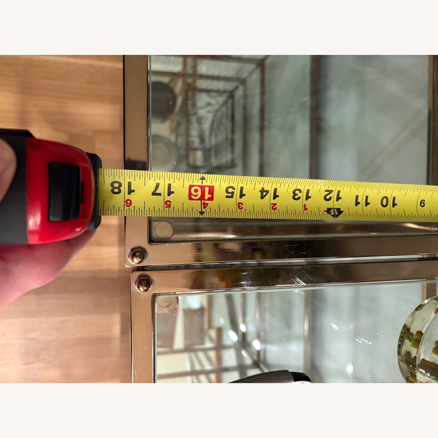 Wayfair Gold Glass Side Table - image-2