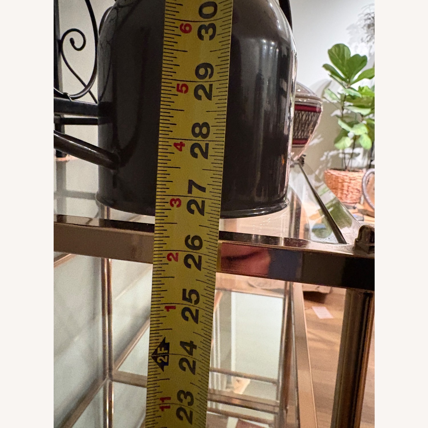 Wayfair Gold Glass Side Table - image-4