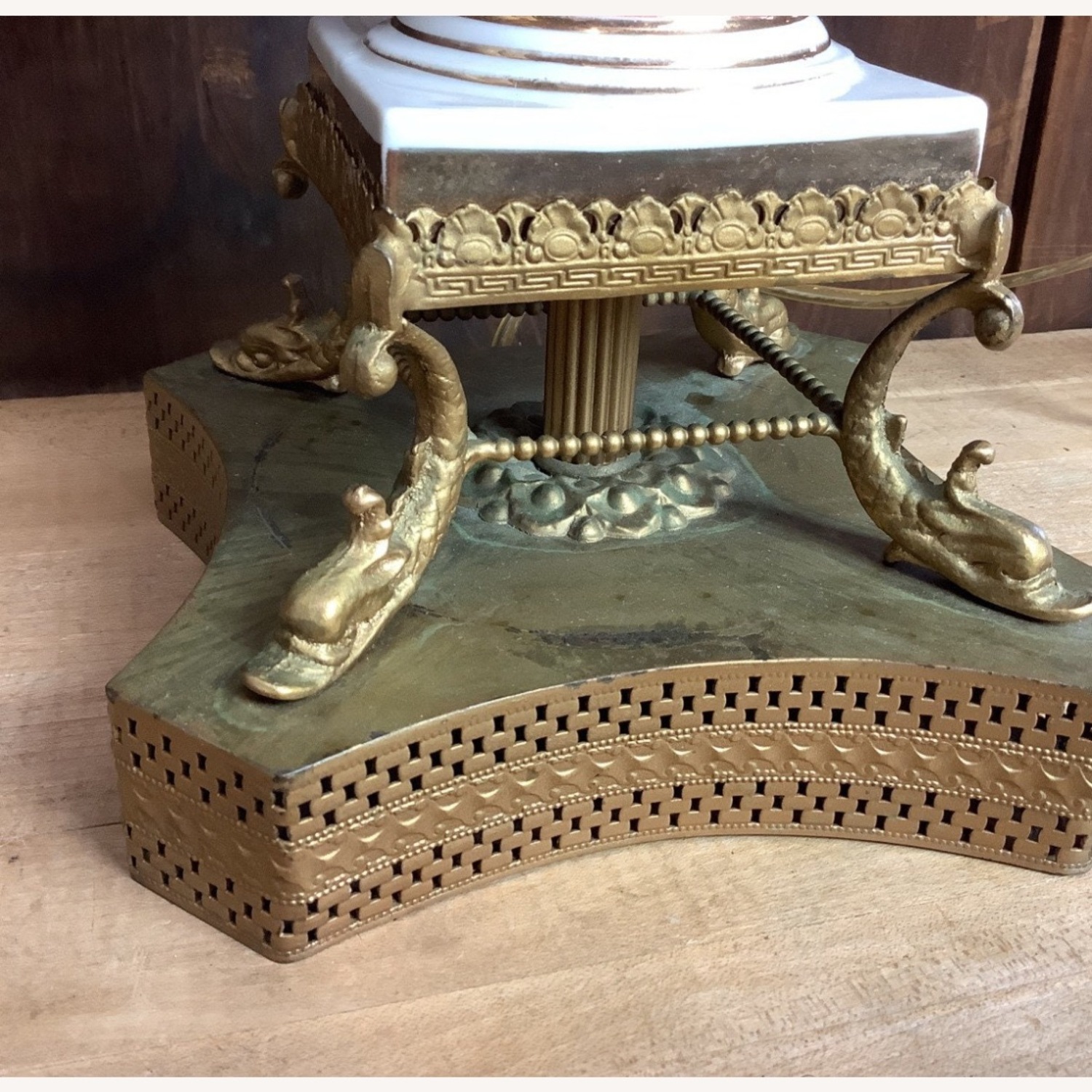 Pair Vintage Porcelain Lamps - image-3