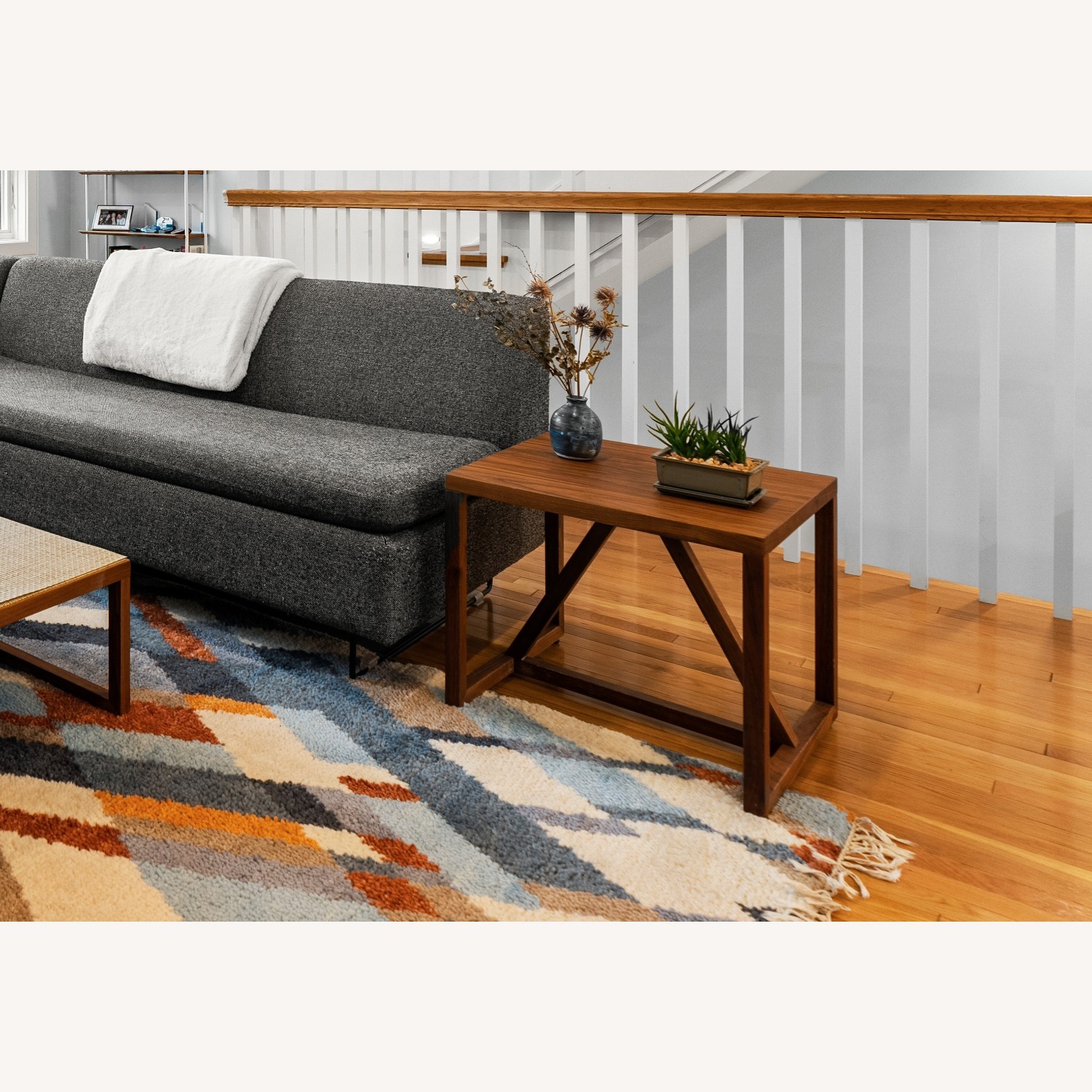 Blu Dot Strut Dark Brown Wood Side Table - image-2