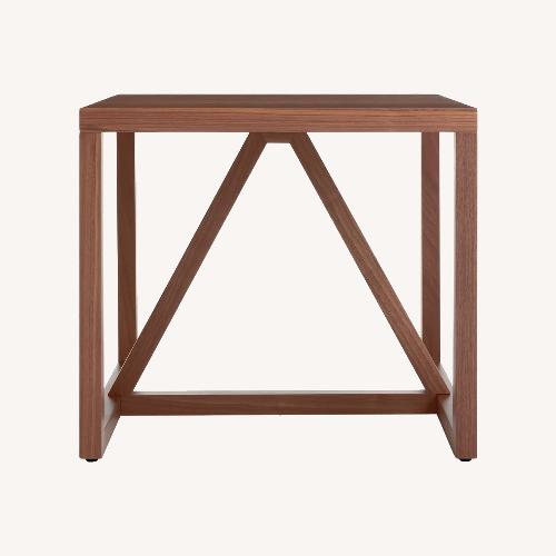 Used Blu Dot Strut Dark Brown Wood Side Table for sale on AptDeco