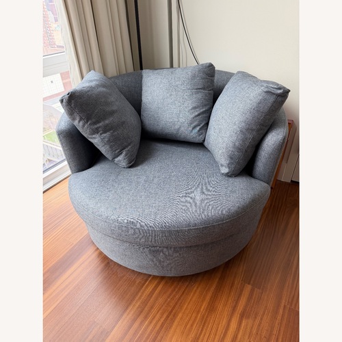 Used West Elm Viv Grand Swivel Chair for sale on AptDeco