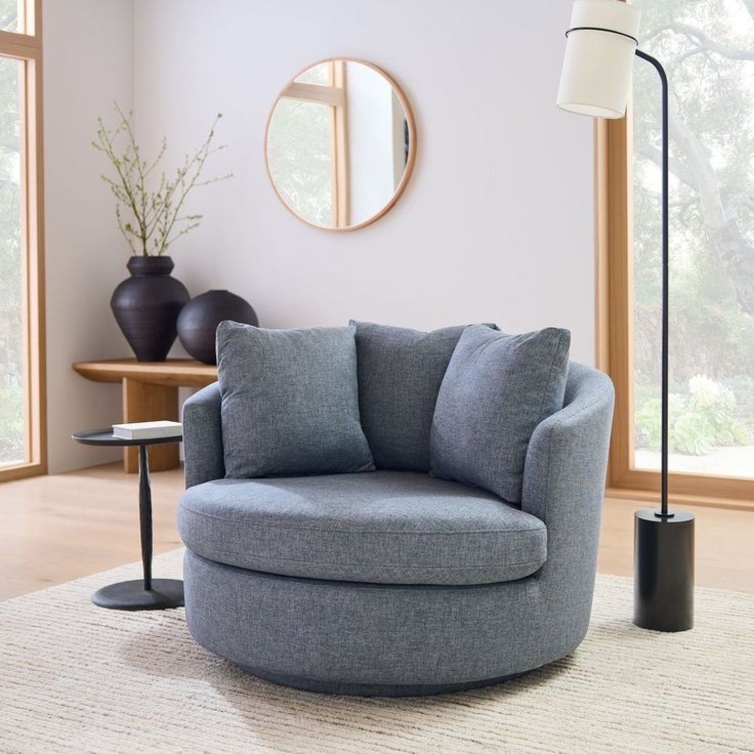 West Elm Viv Grand Swivel Chair - image-4