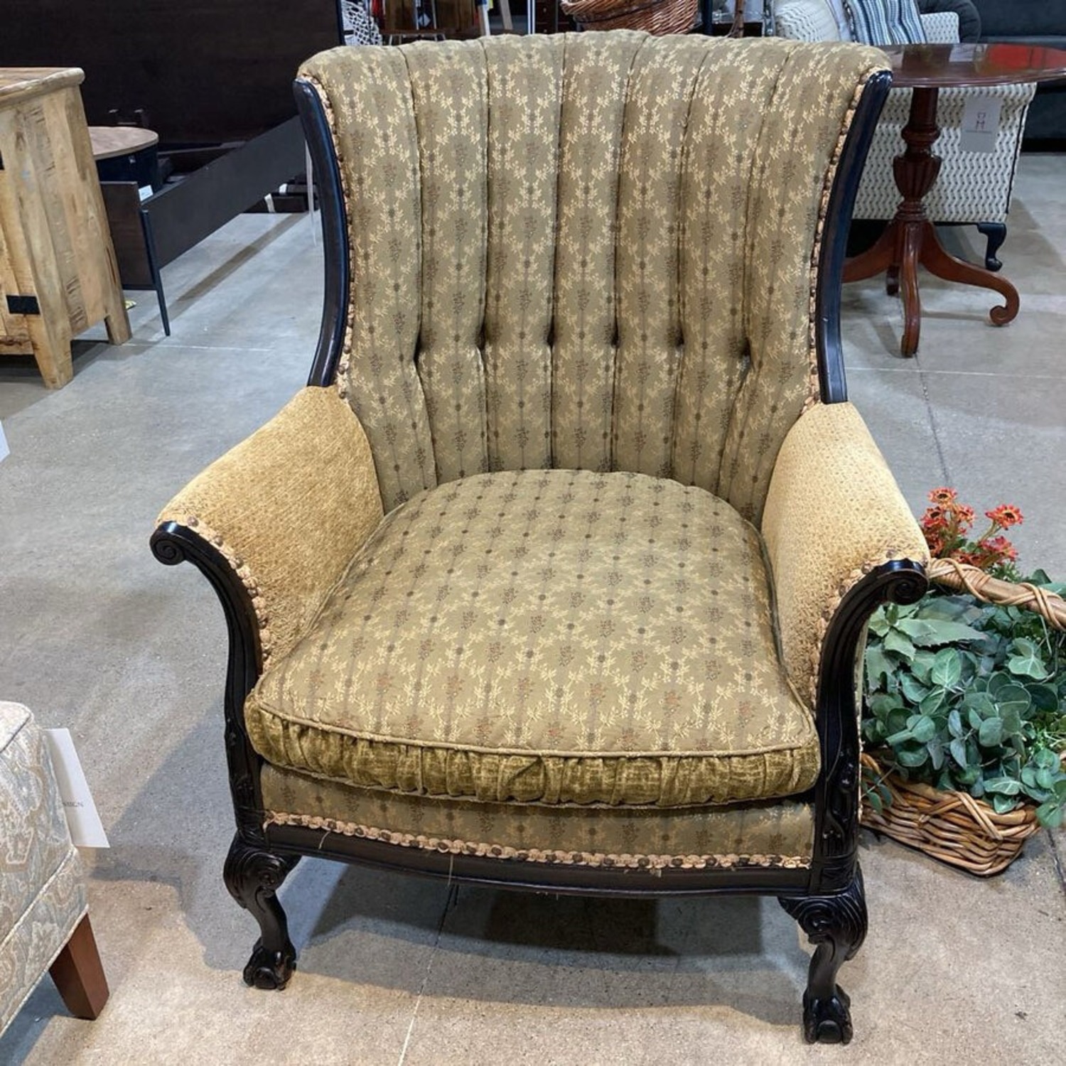 Walter E. Smithe Upholstered Wingback Chair - image-3