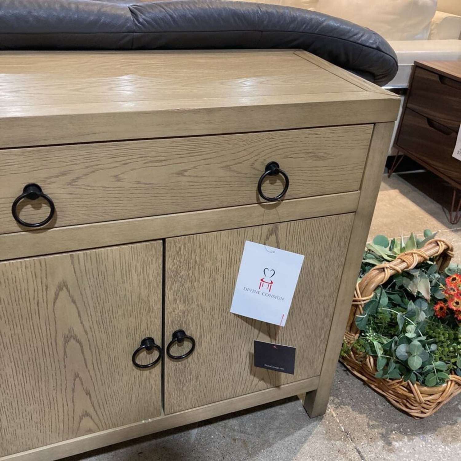 Celine 1-Drawer Accent Cabinet Light Brown - image-3