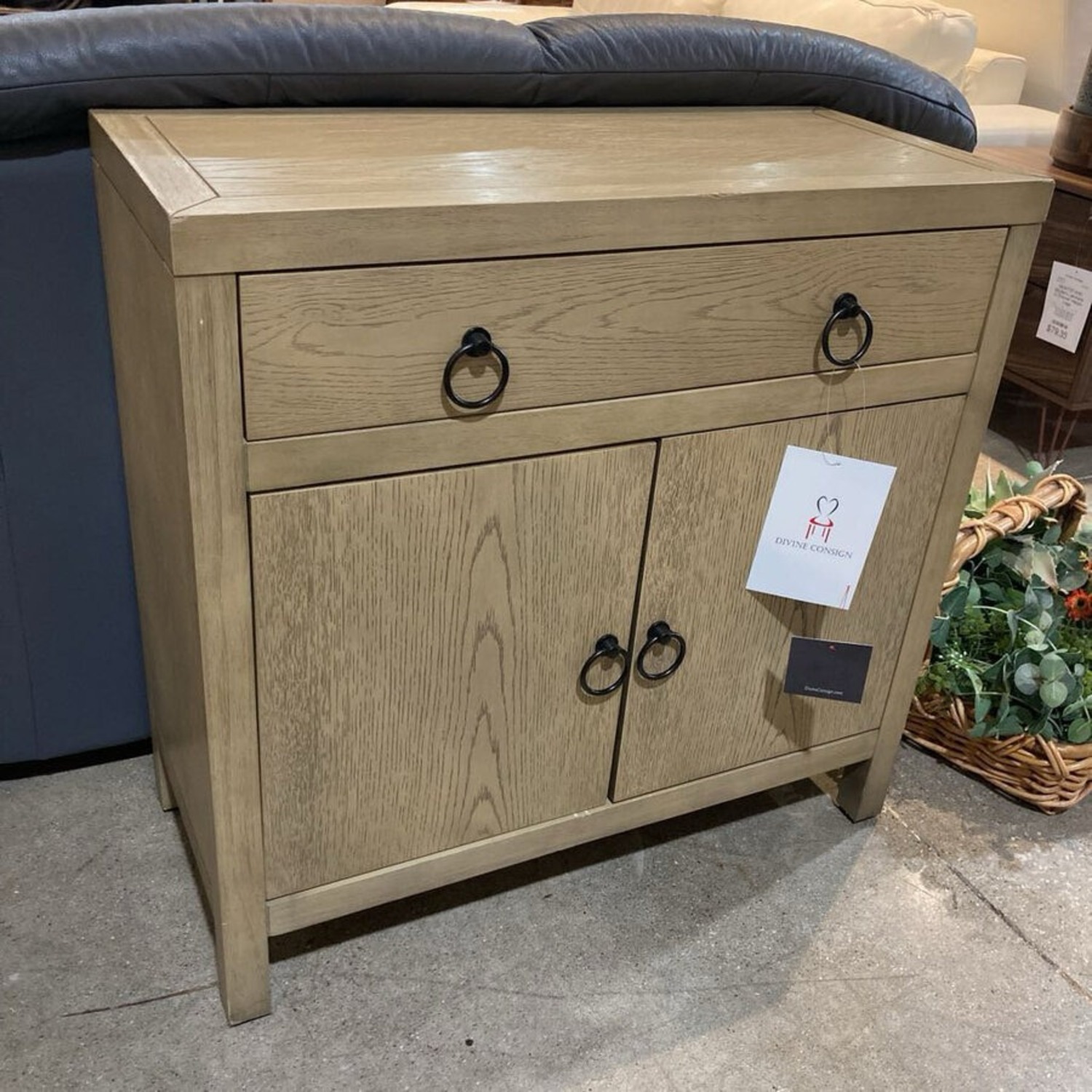 Celine 1-Drawer Accent Cabinet Light Brown - image-2