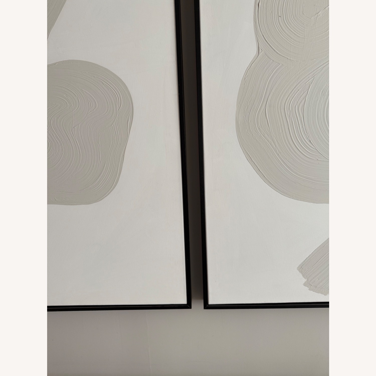 Williams Sonoma Neutral Swirl Wall Art Series of 2 - image-8