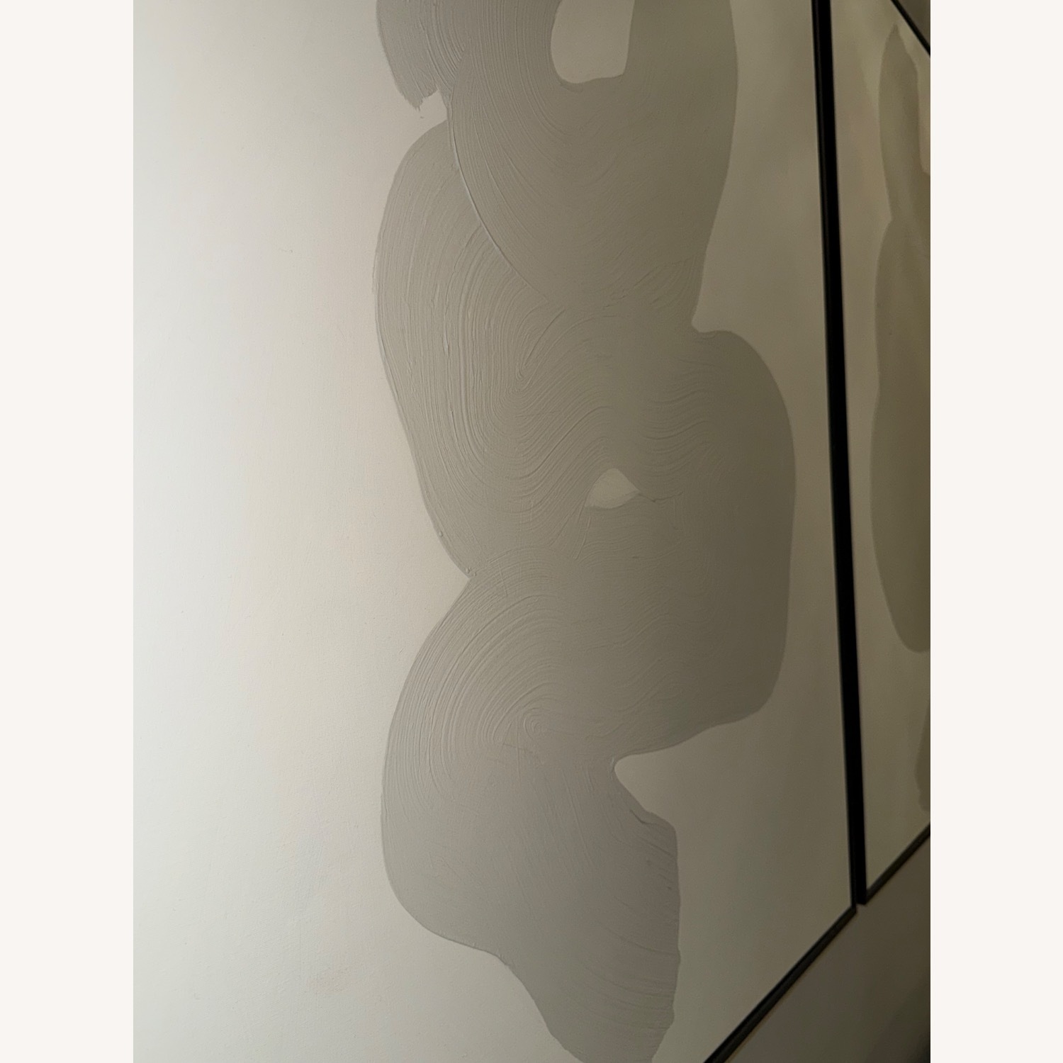 Williams Sonoma Neutral Swirl Wall Art Series of 2 - image-2