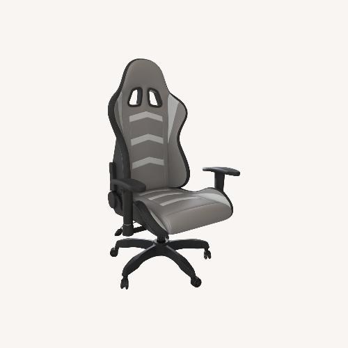 Used Gaming Chair Light Gray Leather Office Chair for sale on AptDeco