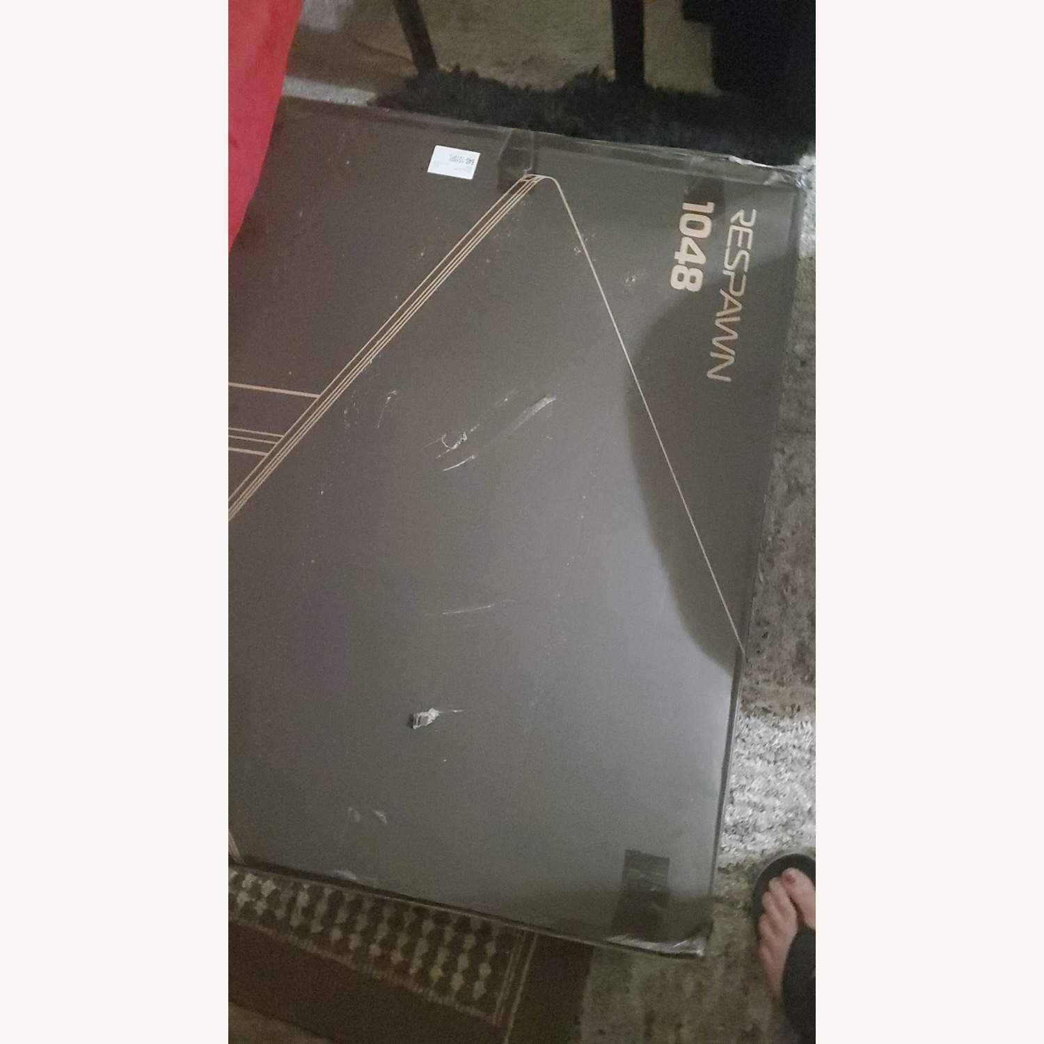 Gaming Chair Light Gray Leather Office Chair - image-2